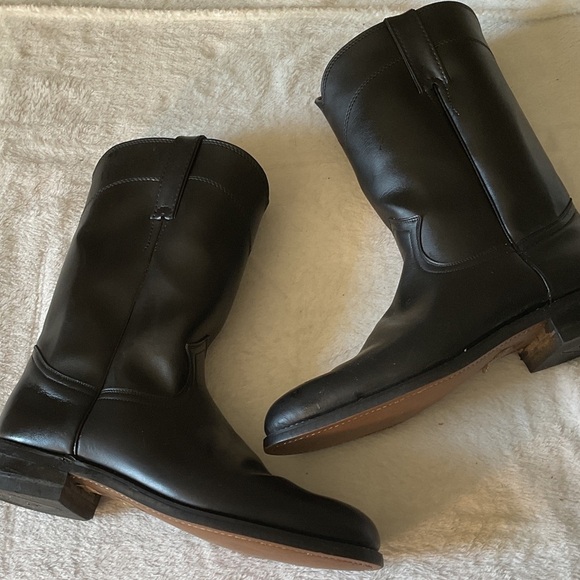 Diamond J boots by Justin vintage leather - Picture 5 of 7